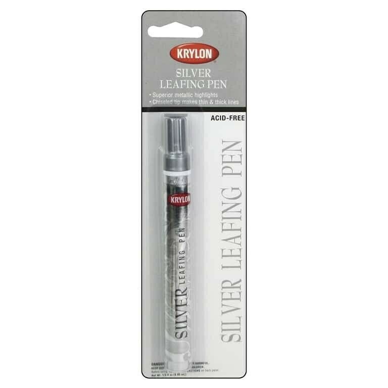 Krylon Silver Liquid Leafing Pen Acid-Free 1/3 fl oz Metallic Paint Marker-image