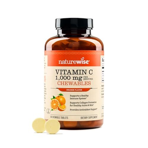 NatureWise Vitamin C 1000mg Chewable Tablet Supplement - Support for Healthy ...