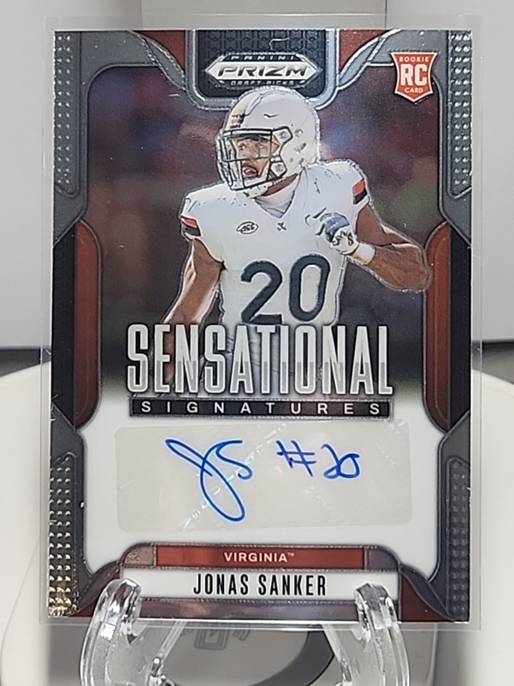 2025 Prizm Draft Picks #SS-JSS Jonas Sanker Sensational Signatures RC Auto Card