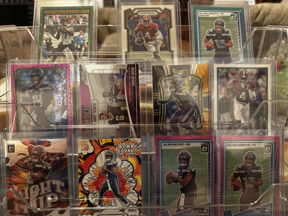Seattle Seahawks 11 Card Lot Including Rookies, Inserts, And More!