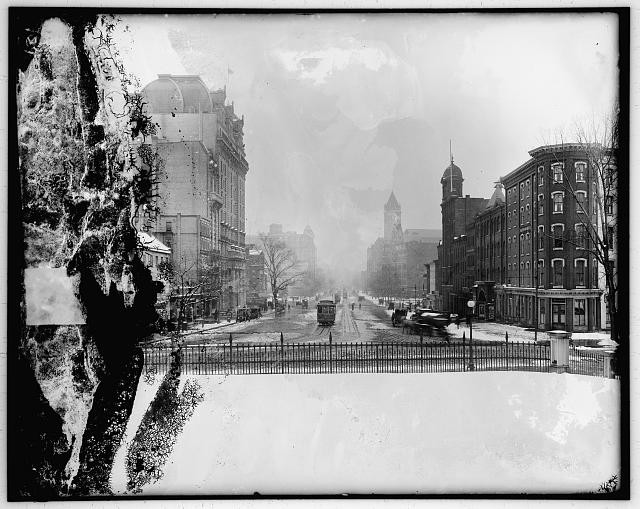 Snow,Pennsylvania Avenue,Washington,DC,District of Columbia,Harris & Ewing