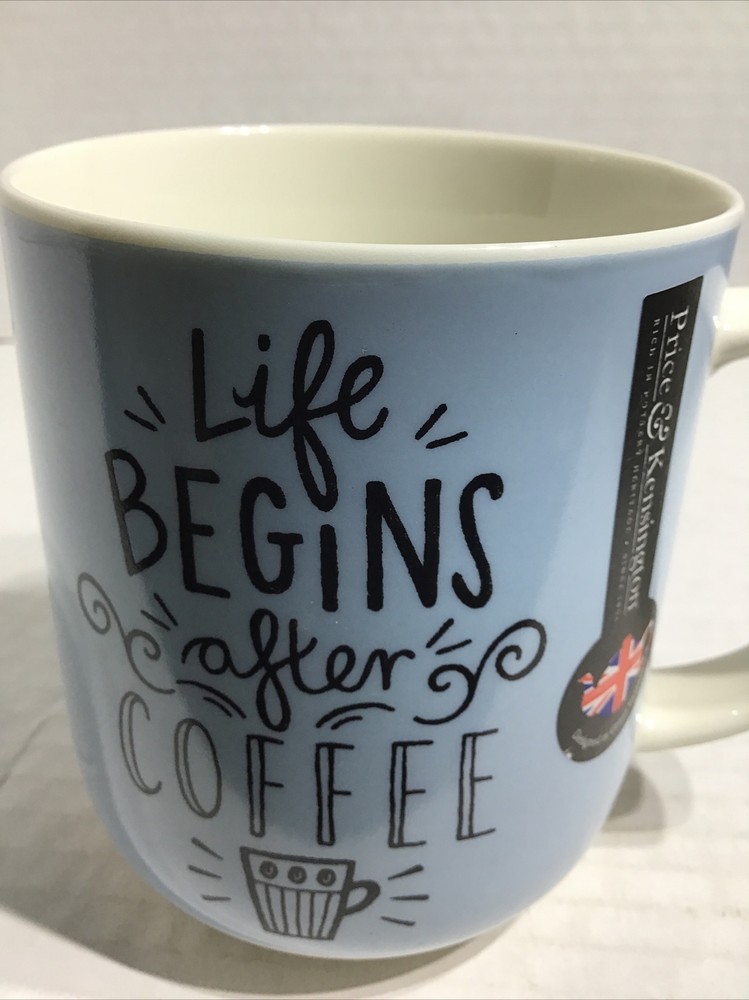 Life Begins After Coffee Deco Print Mug B135 - Start Your Day Right