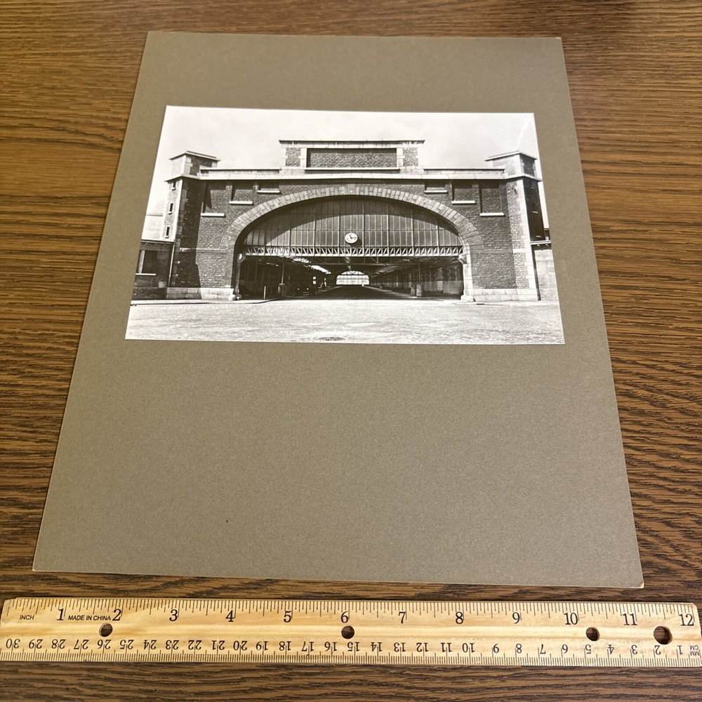 Vintage Slaughter House Lyons Mounted French Architecture Photo Tony Garnier