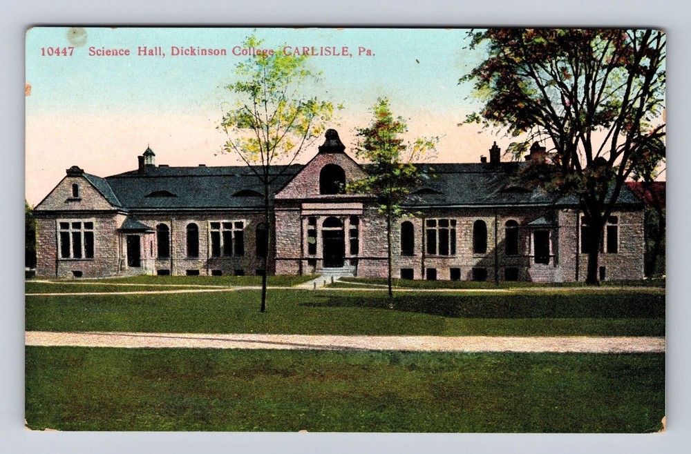 Carlisle PA-Pennsylvania, Dickinson College Science Hall, Vintage Postcard