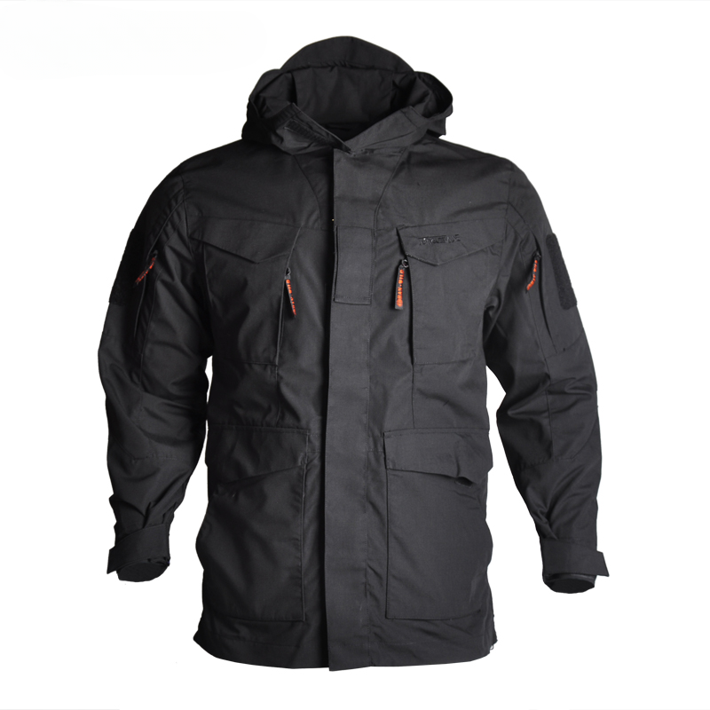 Wear-resistant Camping Male Hooded Hunting Clothes Camo Waterproof Windbreakers