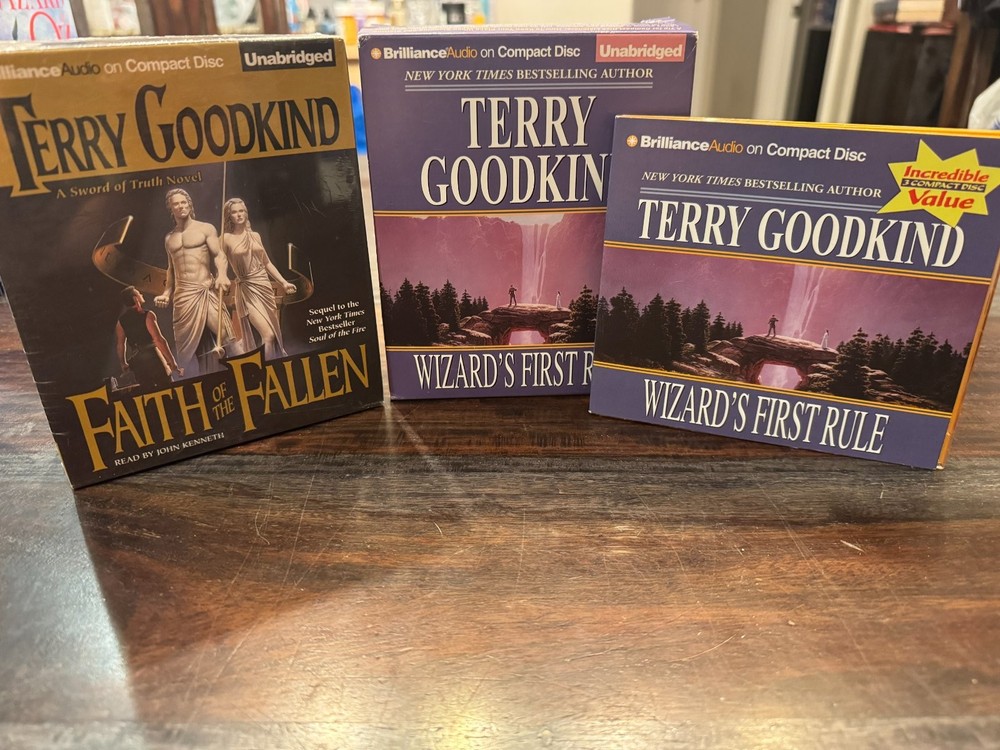 Terry Goodkind Sword of Truth Audiobooks CD Faith Fallen Wizard's First Rule