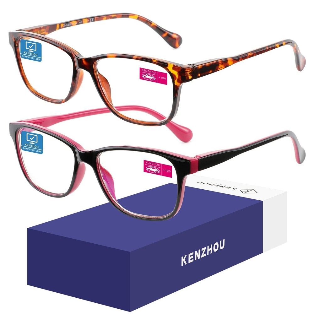 K KENZHOU Blue Light Glasses for Woman Men Bluelight Blocking Glasses for Com...
