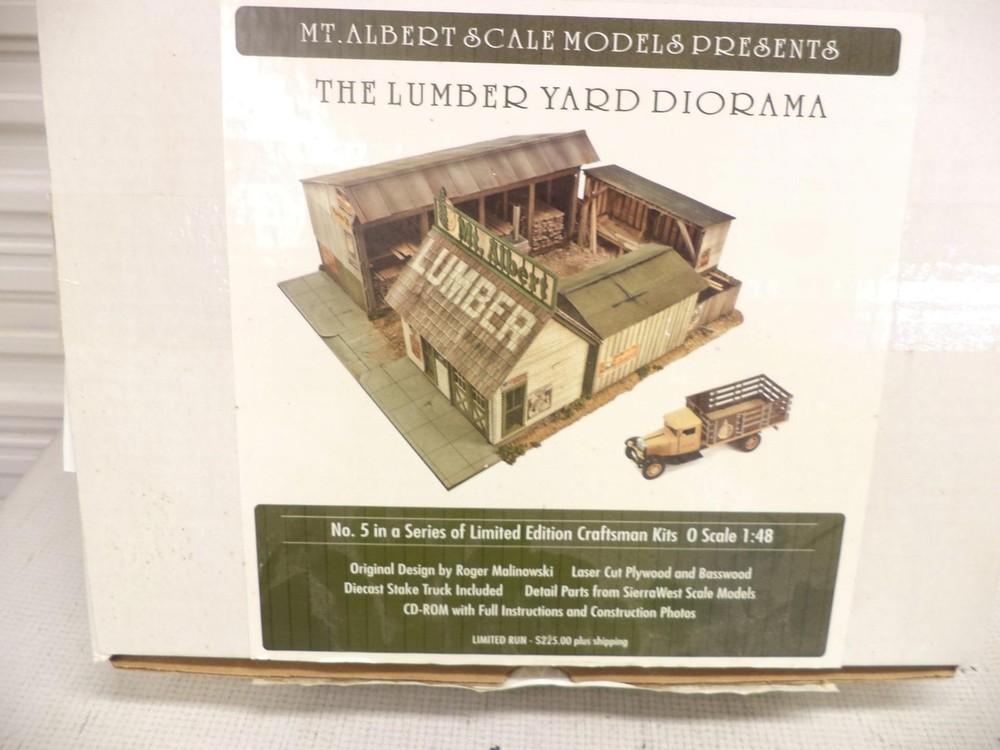 Mt. Albert O-Scale Lumber Yard building kit (lot sk)
