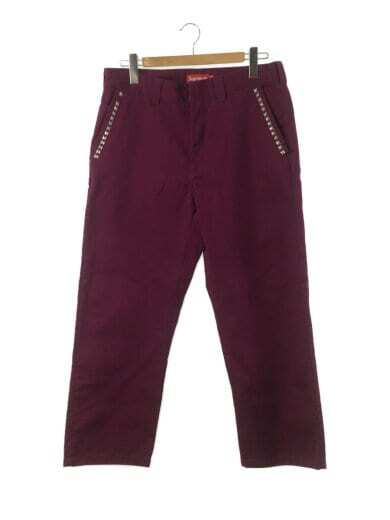 Supreme 20AW Studded Work Pant Bottom 32 Cotton Purple Solid color
