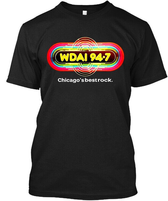 Limited New List WDAI 94.7 American Radio Station Music Graphic T-Shirt