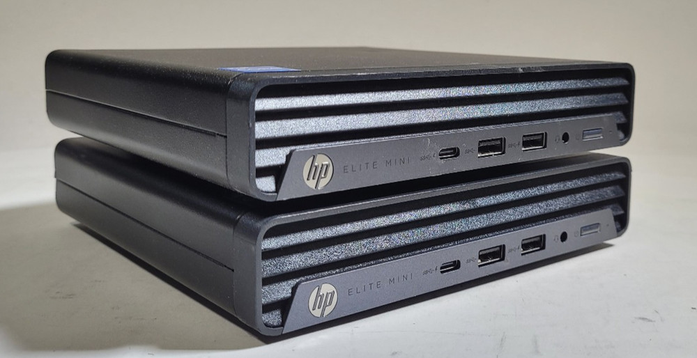 Lot of (2) HP Elite Mini 600 G9 PC Intel Core i5-12500T 16GB RAM NO HDD/SSD