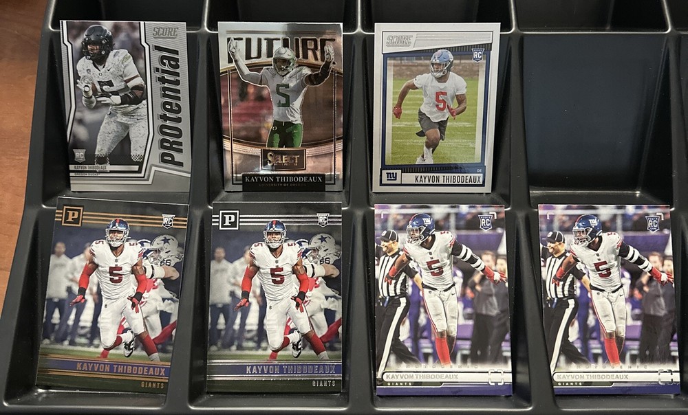 Kayvon Thibodeaux Rookie Card Lot Panini Select Score New York Giants RC