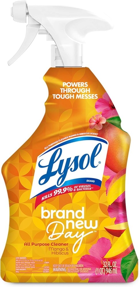 Lysol All Purpose Cleaner Spray, Multipurpose,Bathroom Kitchen Cleaner, 32 Fl Oz