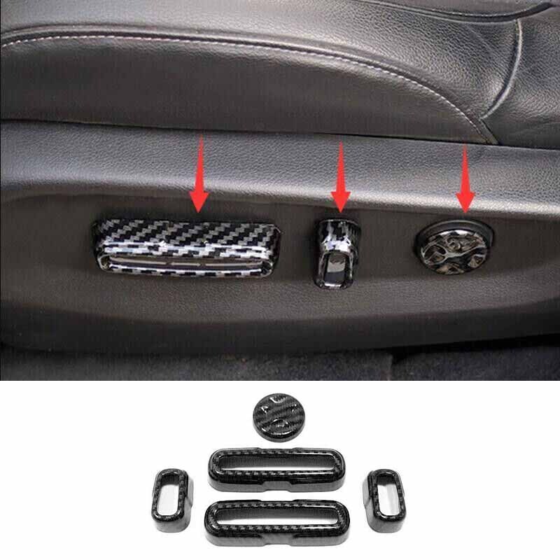 For Honda CR-V CRV Switch Trim 2023-2024 ABS Carbon Fiber Seat Adjustment Button