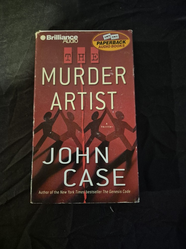 The Murder Artist by John Case 2004, Cassette audiobook Thriller Novel