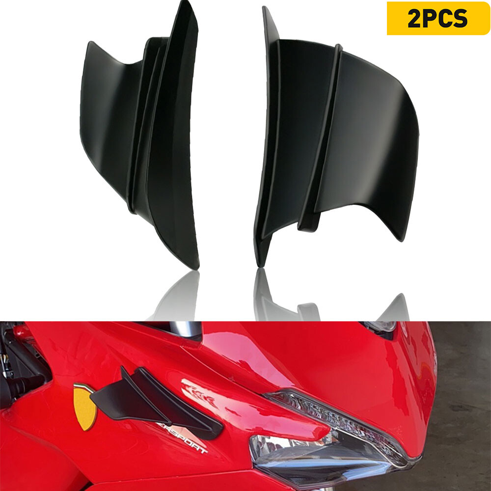 Pair Motorcycle Modification Accessories Aerodynamic Fixed wind Wing Kit Spoiler