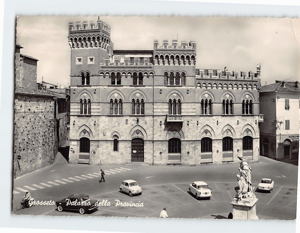 Postcard Palace of the Province Grosseto Italy