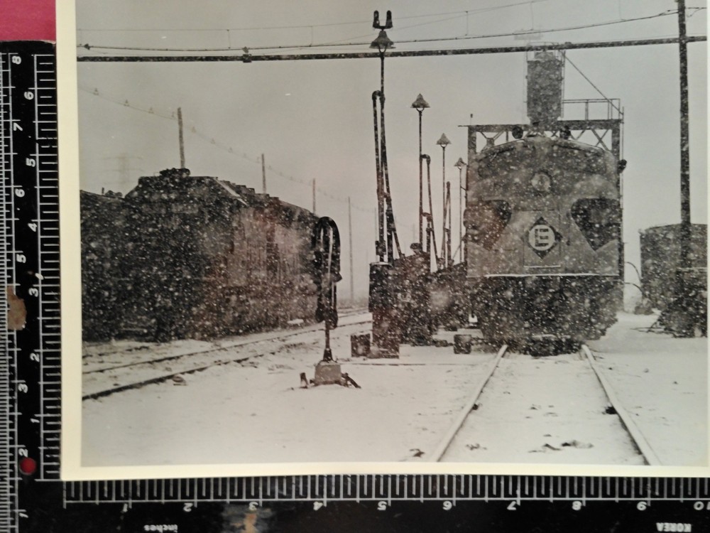Erie Diesel Locomotives Being Serviced In A Snow Storm Photo Buffalo New York