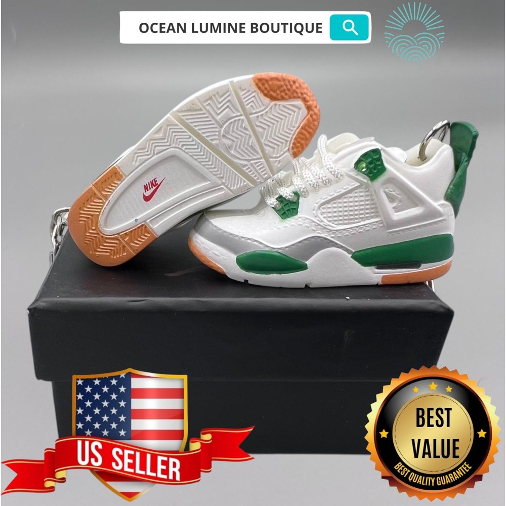 Air Jordan 3D Mini Sneaker Keychain, Shoe Keyring Shoe Box, Display Box Option