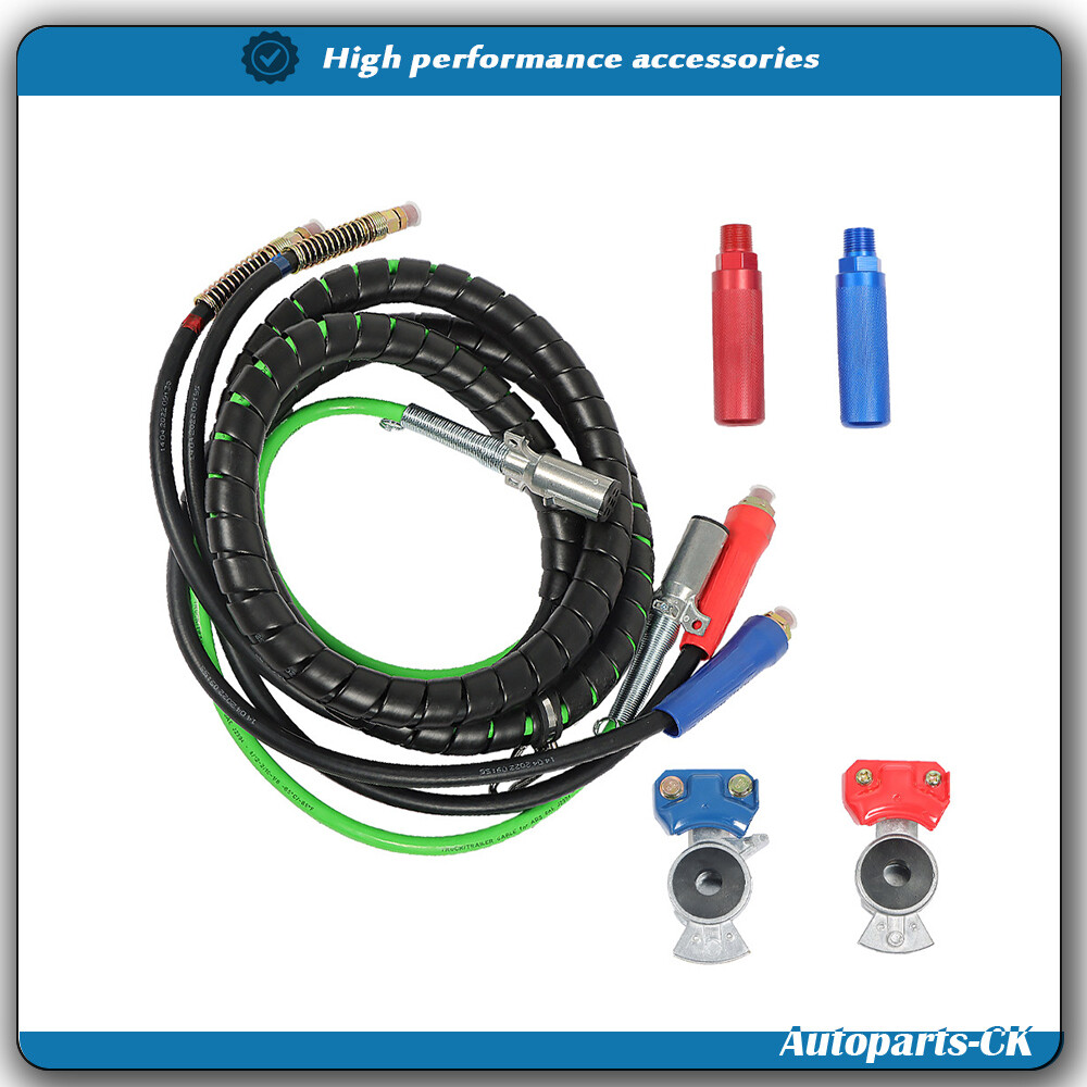 15FT ABS & Rubber 3-in-1 Air Brake Line Kit for Semi Trucks-image