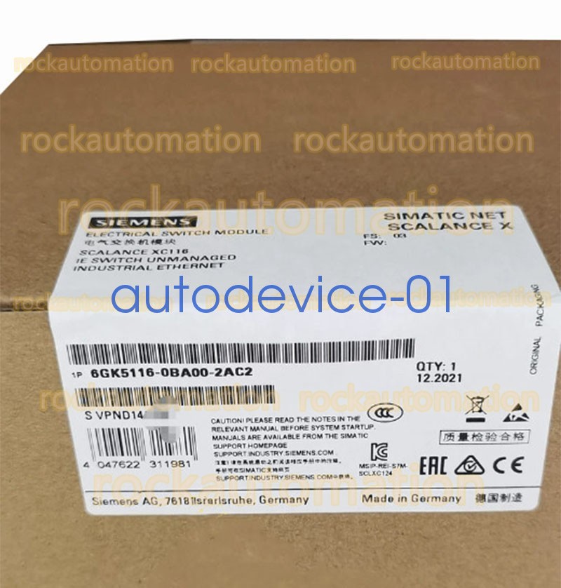 6GK5116-0BA00-2AC2 SIEMENS 6GK5 116-0BA00-2AC2 DHL/FedEx