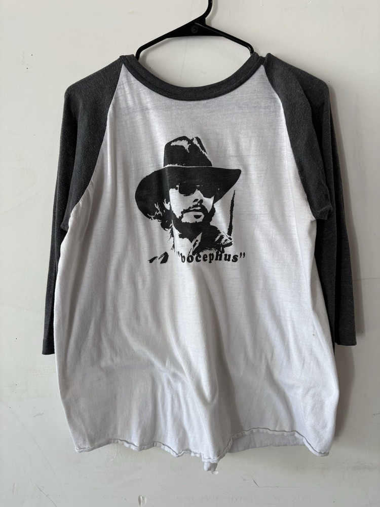 1980s hank williams jr whiskey bent and hellbound tour raglan band tee