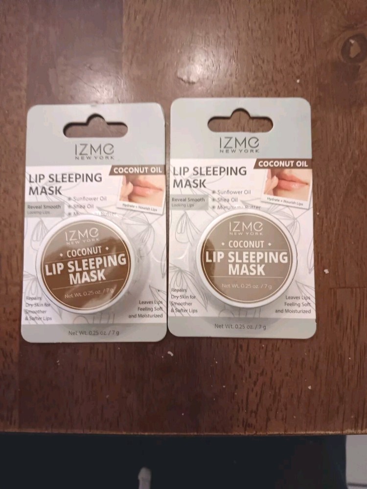 IZME Lip Sleeping Mask COCONUT OIL  sooting, moisturizing, long lasting 0.25 oz