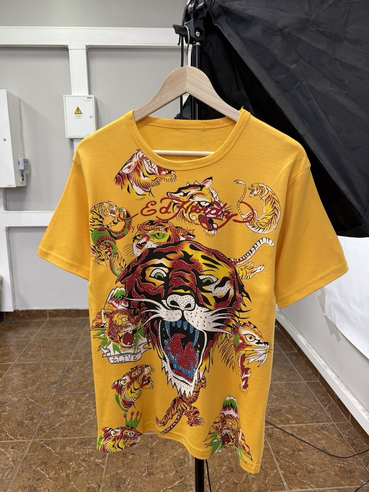 🇯🇵💀 Vintage Y2K Ed Hardy Tiger Christian Audigier T-Shirt Size M