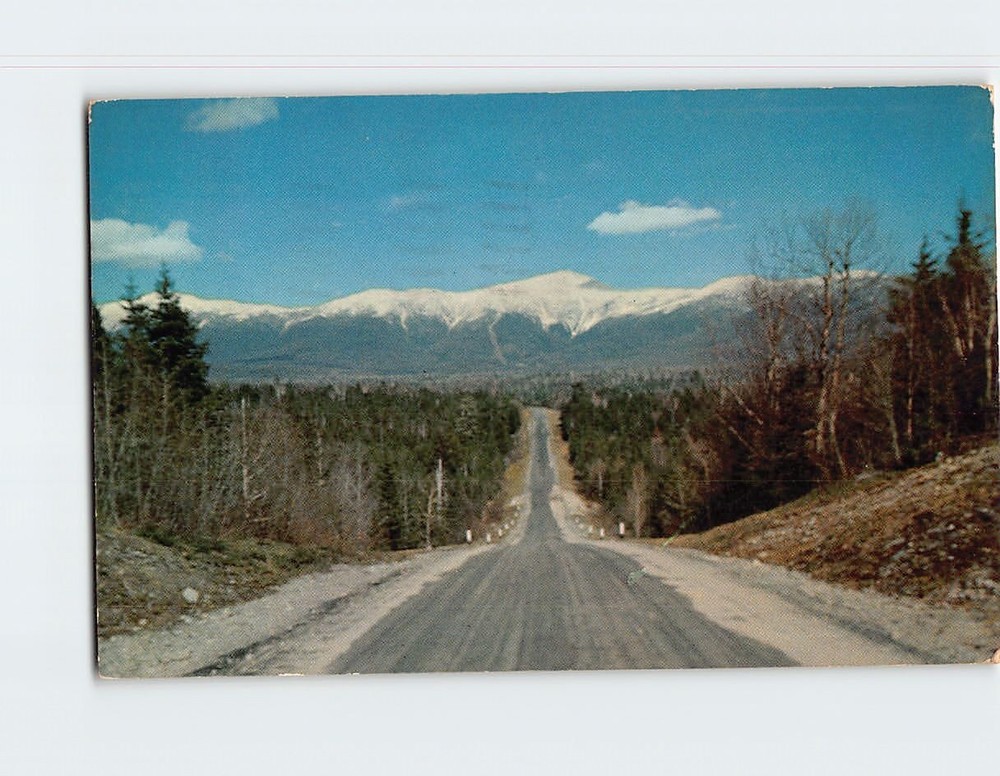 Postcard Snow Capped Mt. Washington White Mountains New Hampshire USA