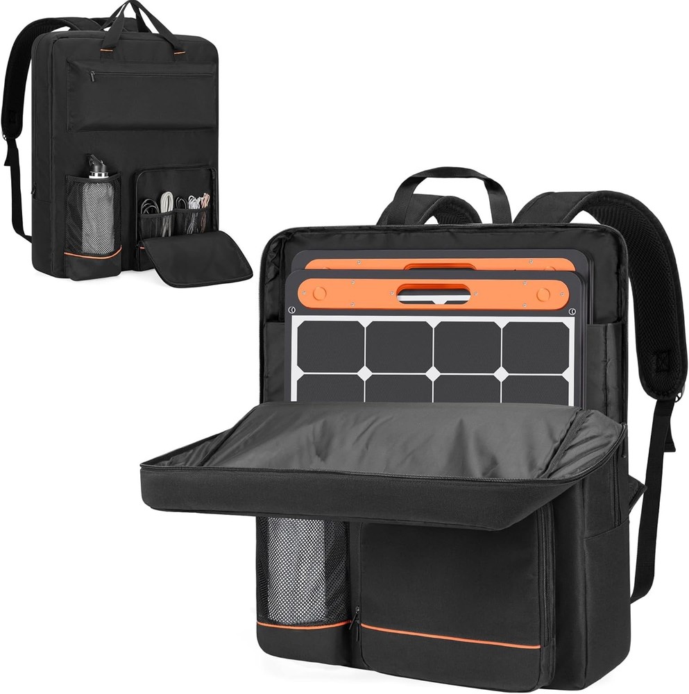 Solar Panel Storage Bag, Travel Backpack Compatible with Jackery SolarSaga 100W