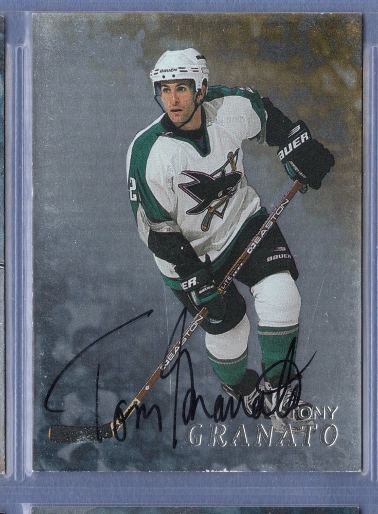 1998-99 ITG * Be A Player * Tony Granato * Factory Signed * Card #272