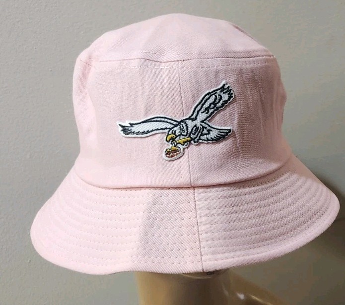 Philadelphia Eagles Throwback Pink Bucket Hat Philadelphia Eagles Bucket Hat