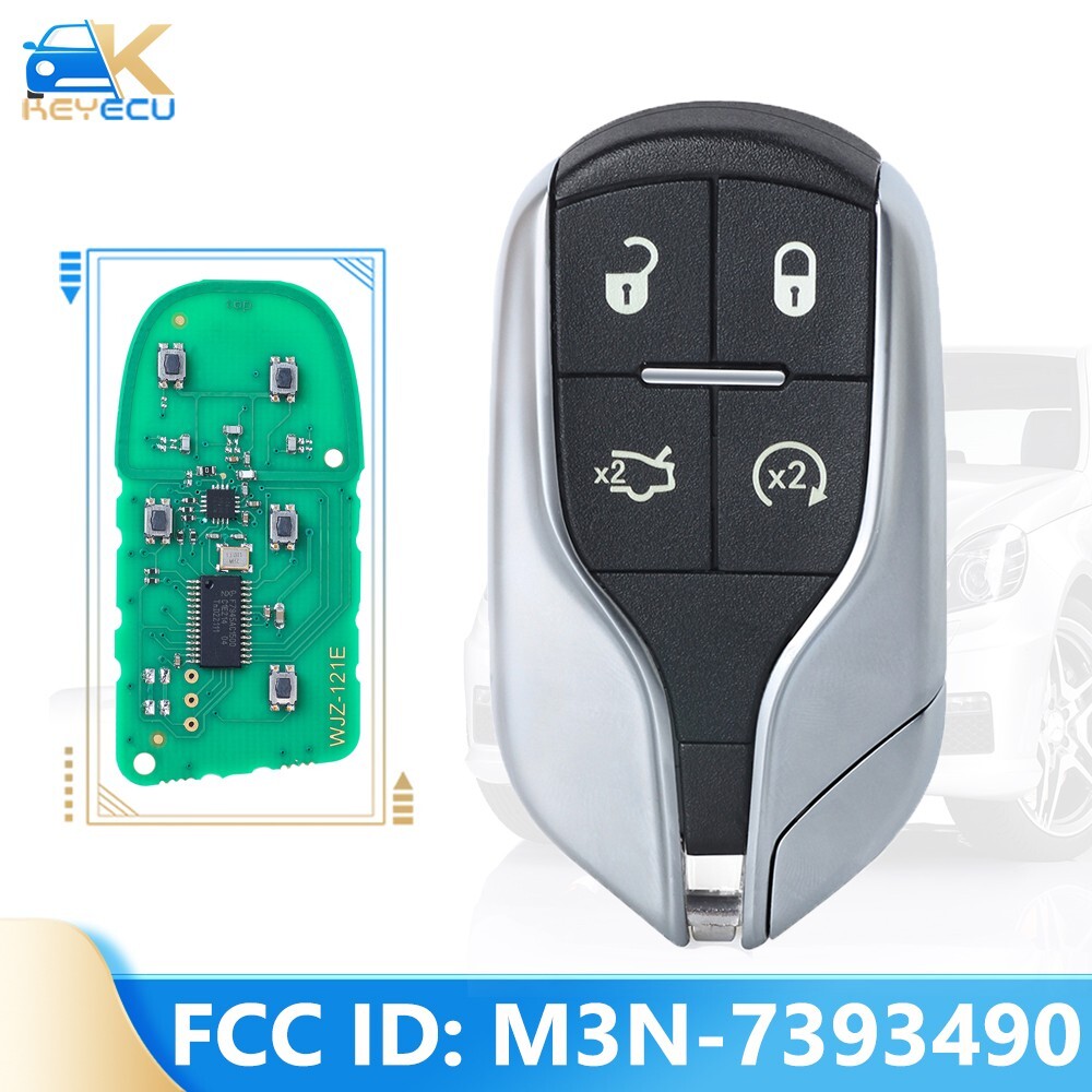 M3N-7393490 433MHz Remote Key Fob for Maserati Ghibli Quattroporte Levante