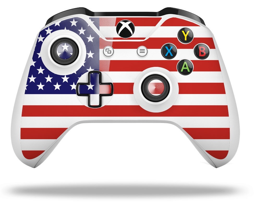 Skin for XBOX One S X Controller USA American Flag 01 Vinyl Decal
