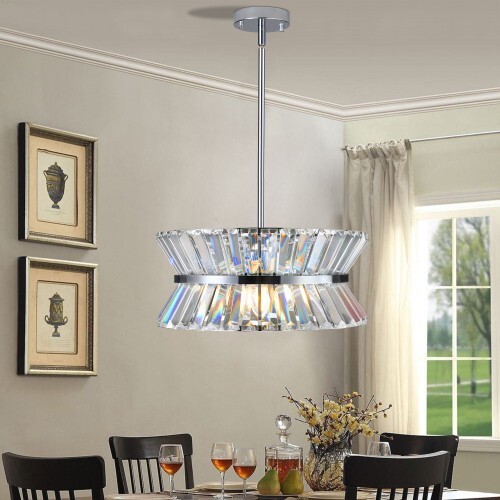 Modern Crystal Chandelier for Living-Room Round Cristal Lamp Luxury Home Decor