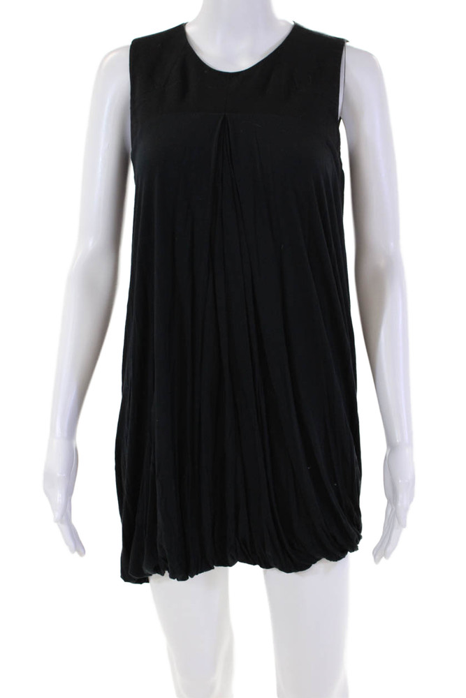 Helmut Lang Womens Back Zip Sleeveless Scoop Neck Shift Dress Black Size SmallFree Shipping in US $100+ Orders | $6.95 Orders Below