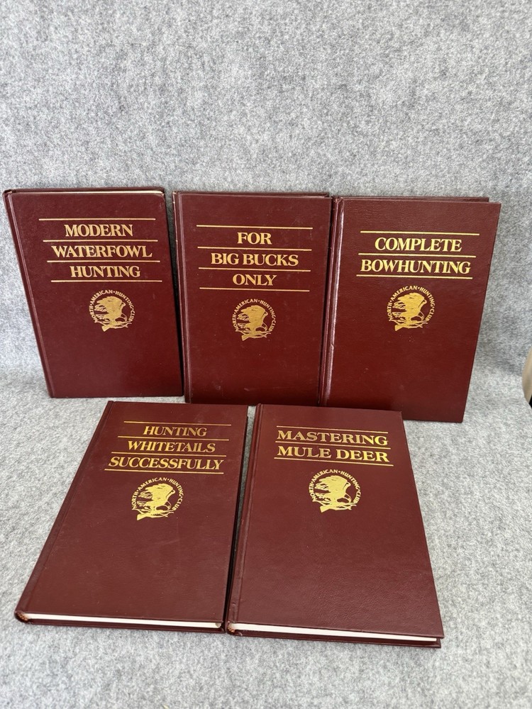 North American Hunting Club Books, Lot Of 6 Read