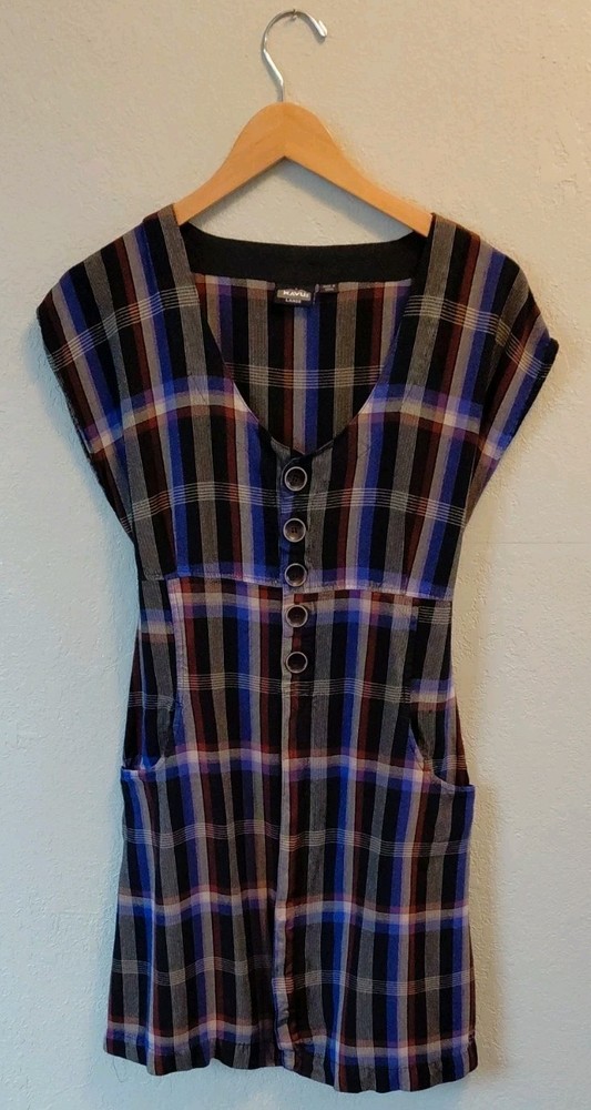Kavu Womens Size Large Sleeveless Dress Pockets Outdoor Nature Hiking