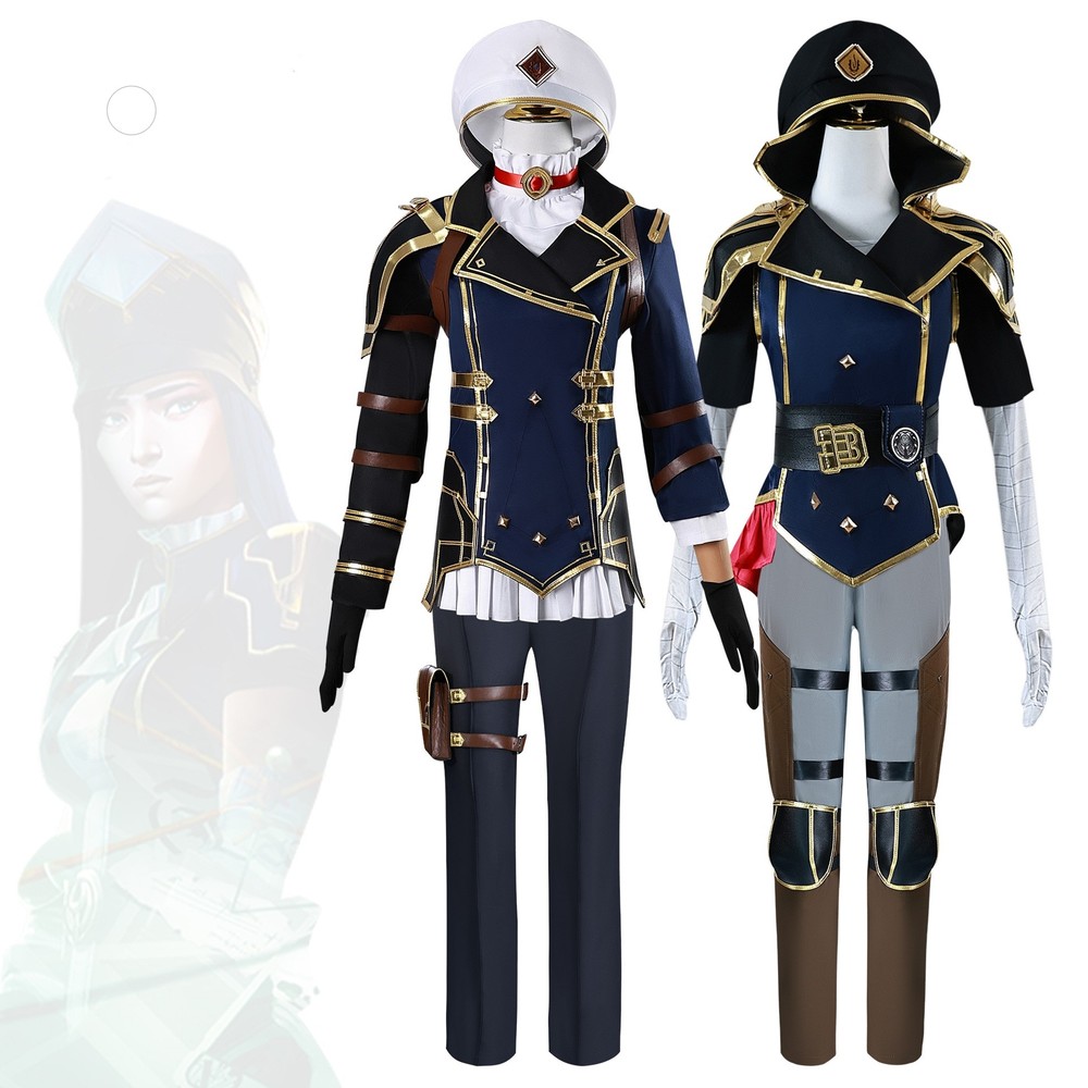 Arcane 2 Caitlyn Kiramman Cosplay Costume Anime LOL Arcane Vi Uniform Full Set