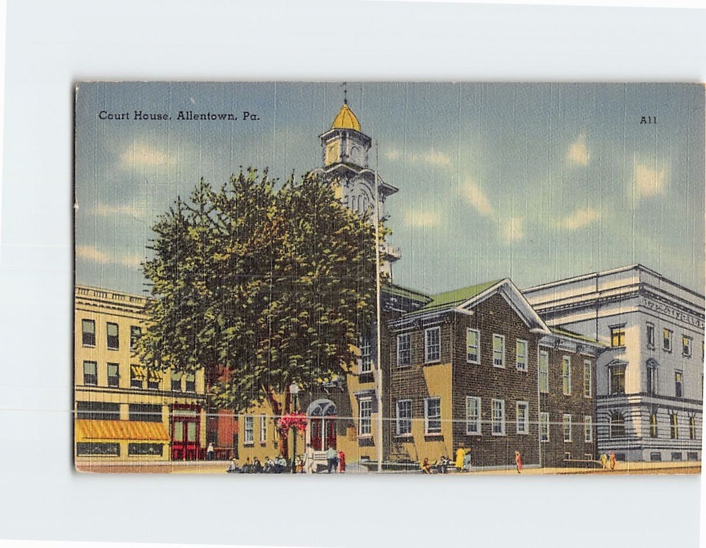 Postcard Court House Allentown Pennsylvania USA