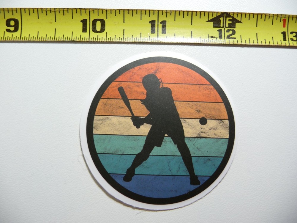 Batter at Plate Circle Bands Decal Sticker for Sports Games