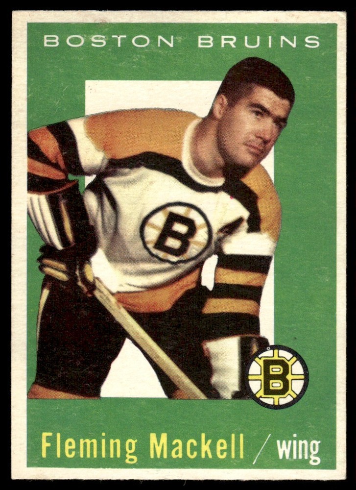1959-60 Topps Fleming Mackell Boston Bruins #19