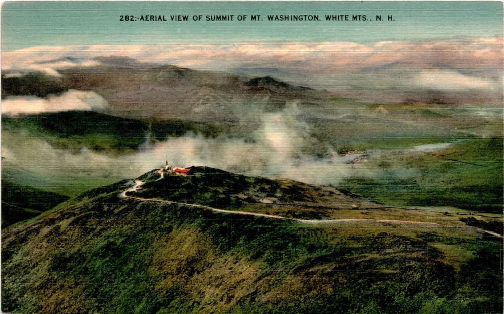 MT. WASHINGTON, WHITE MTS., N. H., Bisbee Press, Lancaster, WM Postcard