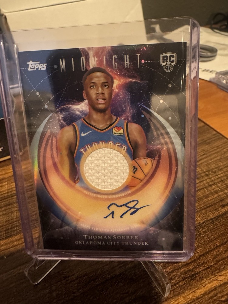 2025-26 NBA Topps Chrome  Midnight Thomas Sorber RPA Rookie 💥 On Card Auto