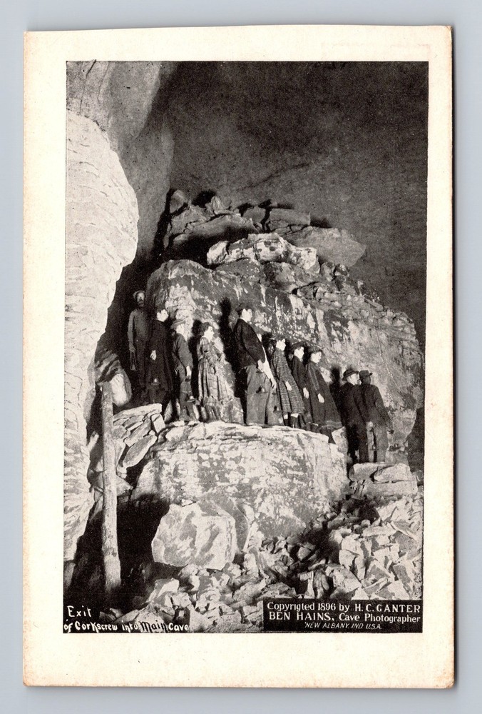 Mammoth Cave National Park KY-Kentucky Exit Of Corkscrew Vintage Postcard