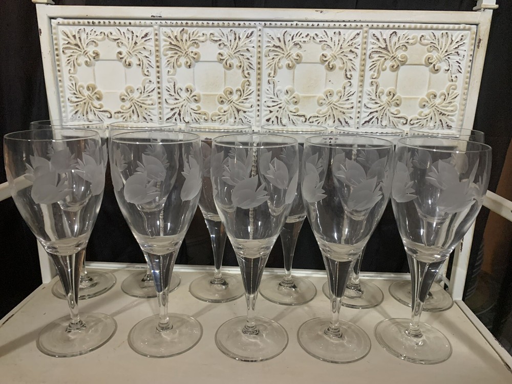 Acid Etched Fish Pattern Wine Glass Stems (11)-image