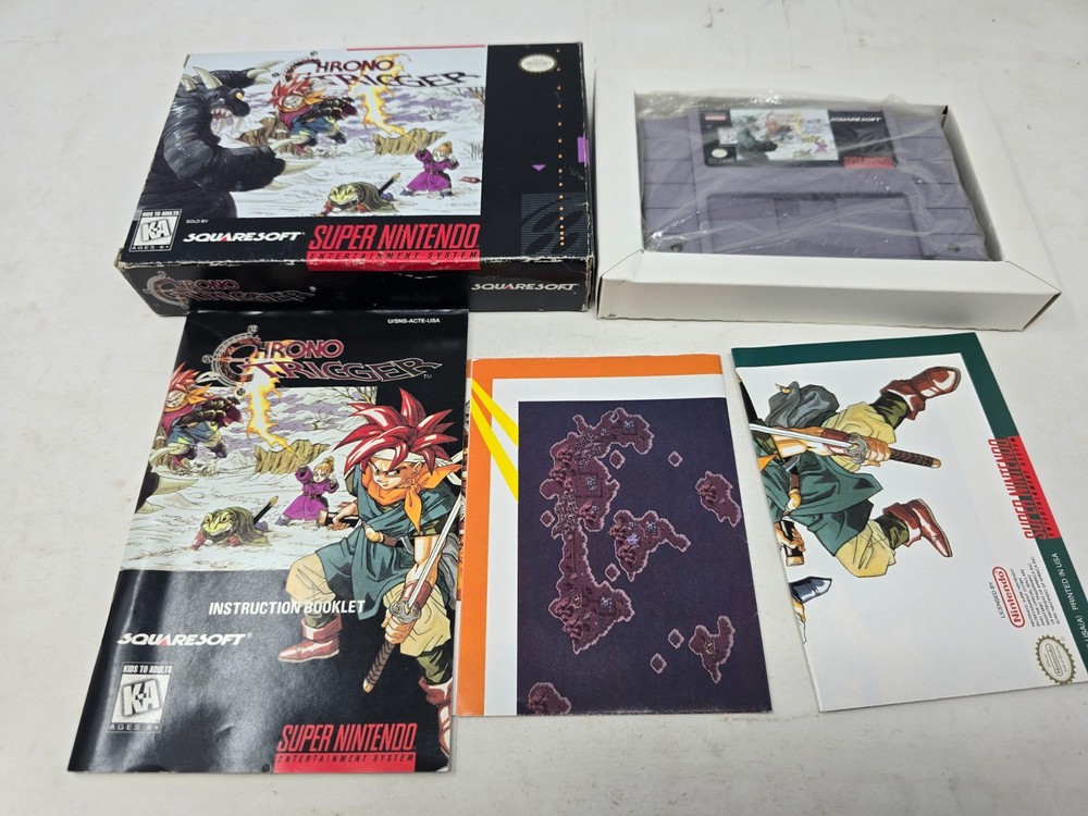 Chrono Trigger 1995 Super Nintendo SNES Complete CiB Authentic Tested