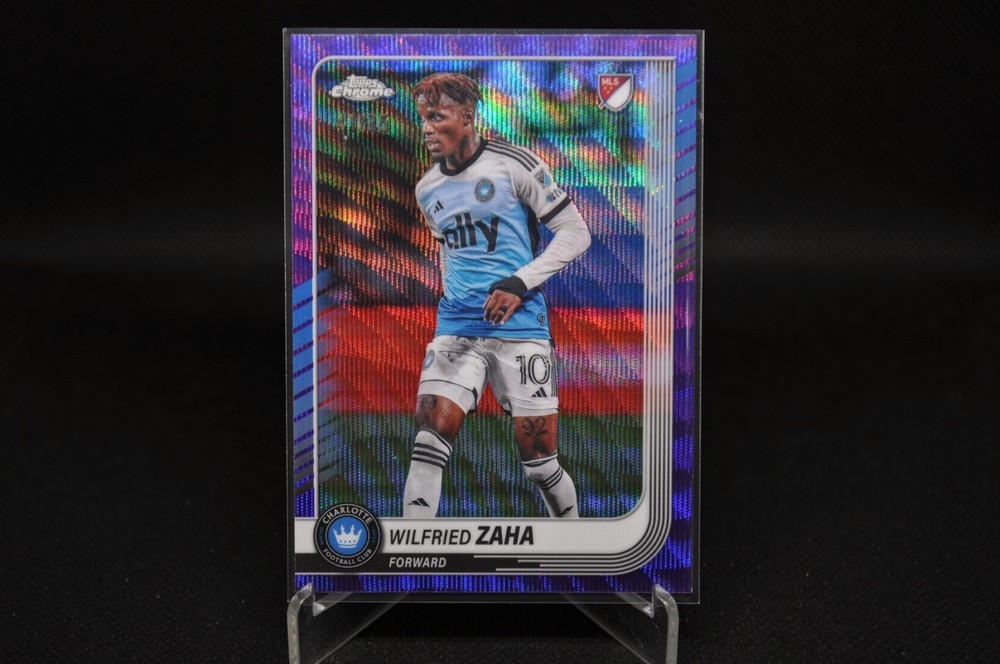 Wilfried Zaha 2025 Topps Chrome MLS #172 /75 Purple Wave