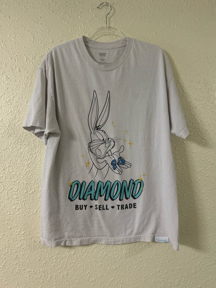 Vintage Diamond Supply Co. x Looney Tunes Bugs Bunny Graphic T-Shirt XL
