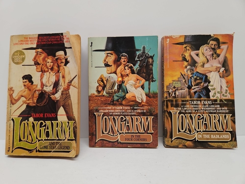 Lot Of 3 Longarm Tabor Evans Books Lone Star Legend 19 Four Corners 47 Badlands